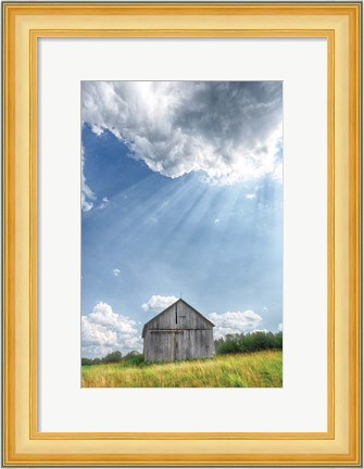 Framed Barn Rays Print