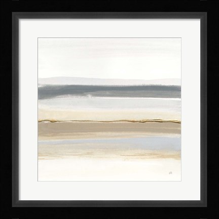 Framed Gray and Sand II Print