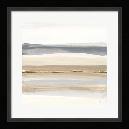 Framed Gray and Sand I Print