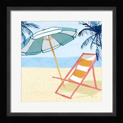 Framed Laguna Lounging II Print