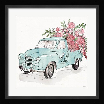 Framed Vintage Travel V Print