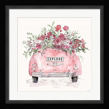 Framed Vintage Travel IV Print