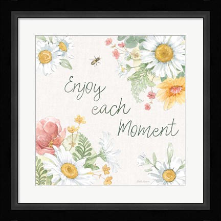 Framed Daisy Days VI Print