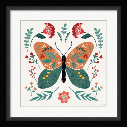 Framed Floral Style V Print