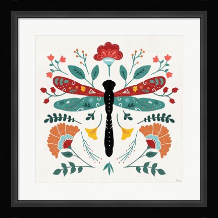 Framed Floral Style IV Print