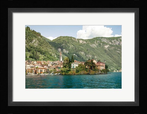 Framed Lake Como Village IV Print