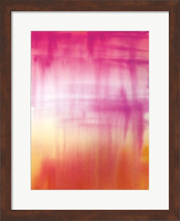 Framed Dip Dye II Bright Print