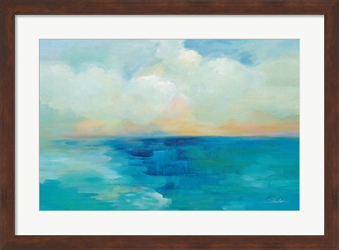 Framed Aquarelle Sea Print