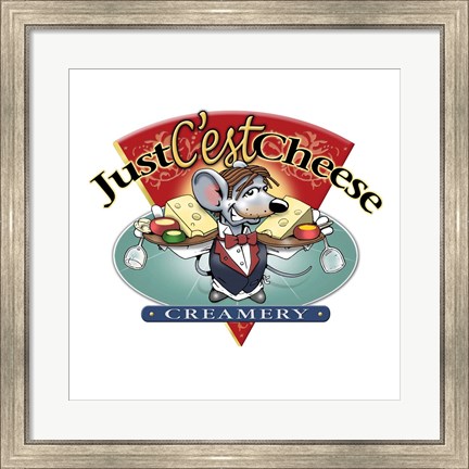 Framed Just Cest Cheese Print