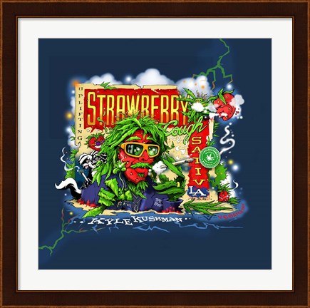 Framed Strawberry Cough Print