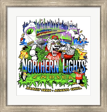 Framed Northern Lights Strain Print
