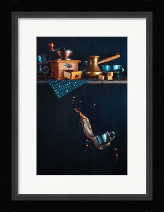 Framed Coffee From The Top Shelf Print