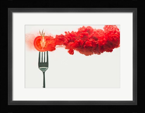 Framed Disintegrated Tomato Print