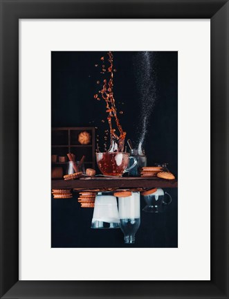 Framed Upside And Down Again (With Coffee) Print