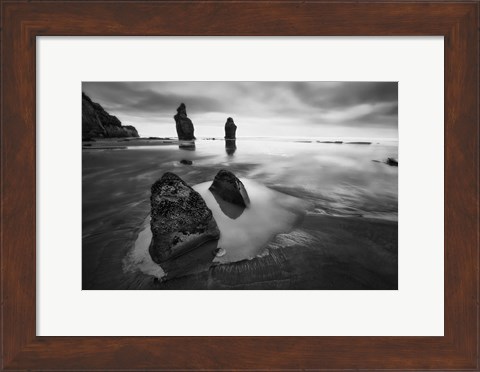 Framed Three Sisters Beach Print