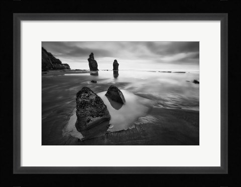 Framed Three Sisters Beach Print