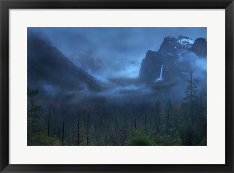 Framed Gloomy Mountain Print