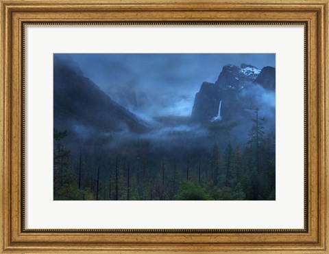 Framed Gloomy Mountain Print