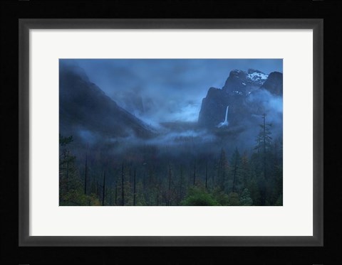 Framed Gloomy Mountain Print