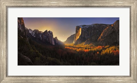 Framed Yosemite Firefall Print