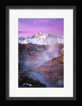 Framed Pink Eastern Sierra Print
