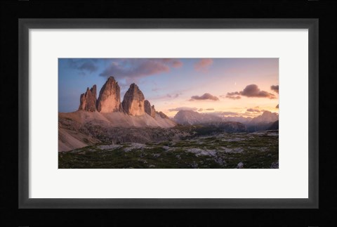 Framed Evening in the Dolomites Print