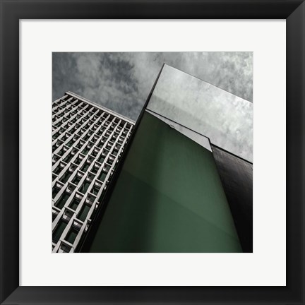 Framed Green Panel Print
