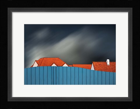 Framed Living Behind The Fence Print