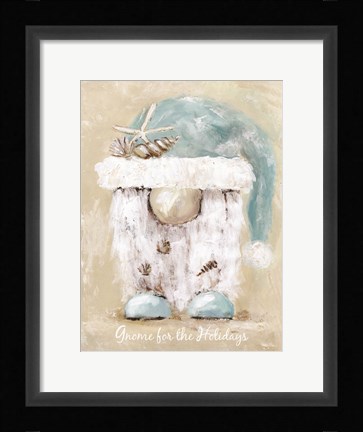 Framed Gnome for the Holidays Print