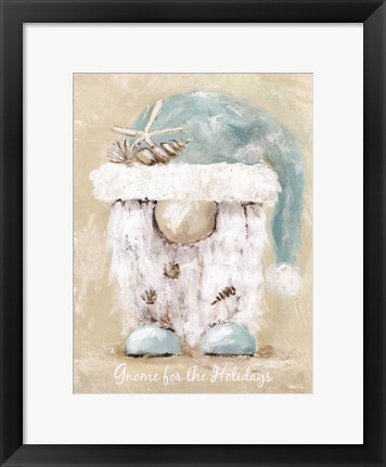 Framed Gnome for the Holidays Print