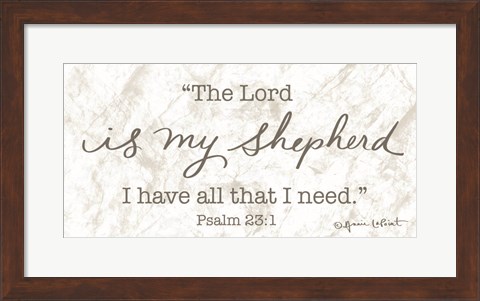 Framed Lord is My Shepherd Print