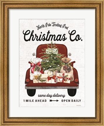 Framed Christmas Co. Truck Delivery Print