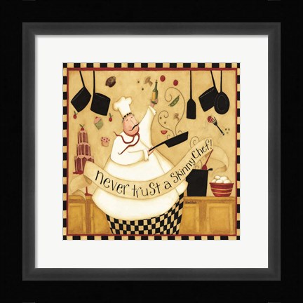 Framed Skinny Chef Print