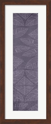 Framed Vibrant Purple Leaf Panel 2 Print