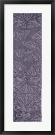 Framed Vibrant Purple Leaf Panel 2 Print