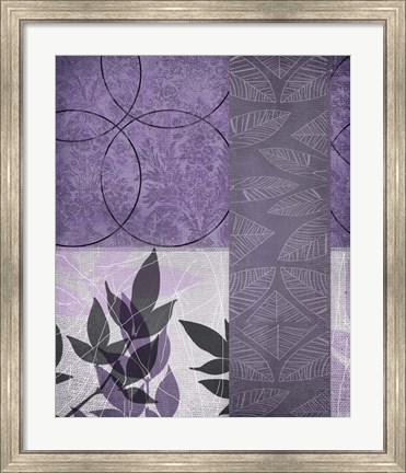 Framed Vibrant Purple Leaf 1 Print