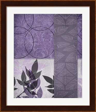 Framed Vibrant Purple Leaf 1 Print