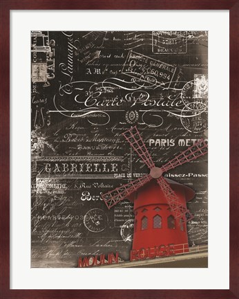 Framed Vintage Paris 2 Print