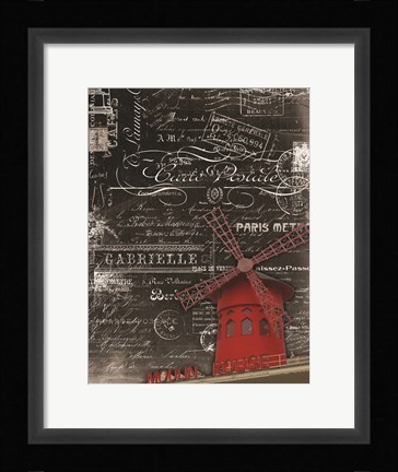 Framed Vintage Paris 2 Print