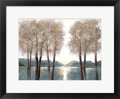 Framed Approaching Woods Print