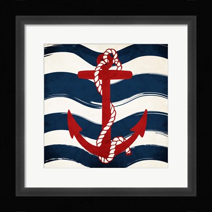 Framed Anchor Waves Print