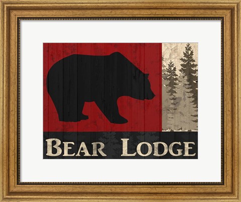 Framed Bear Lodge Print