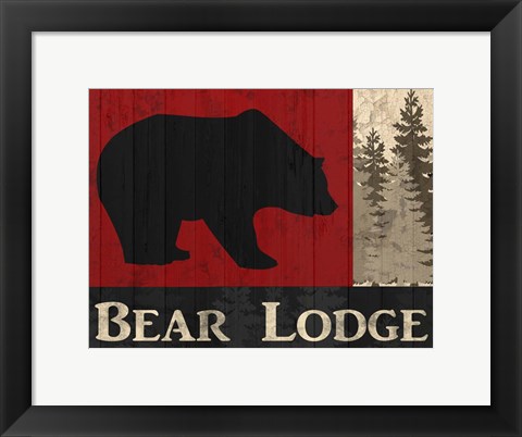 Framed Bear Lodge Print