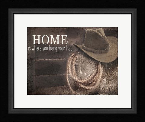 Framed Hang Your Hat Print
