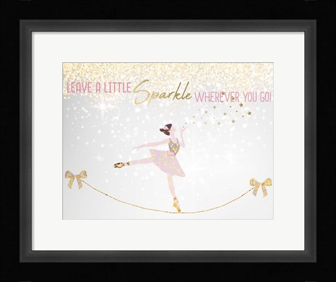Framed Leave a LIttle Sparkle v1 Print