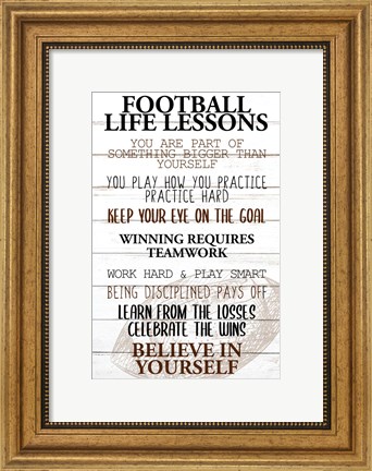 Framed Football Life Print