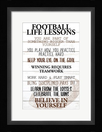Framed Football Life Print