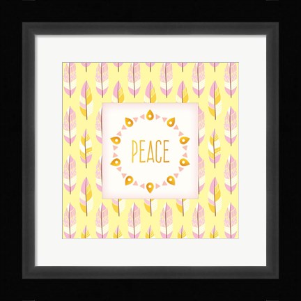Framed Boho Peace Print