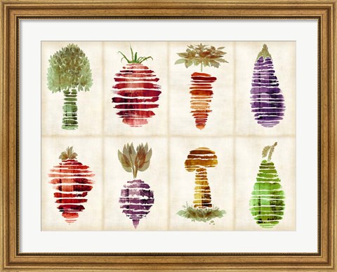 Framed Veggies Print