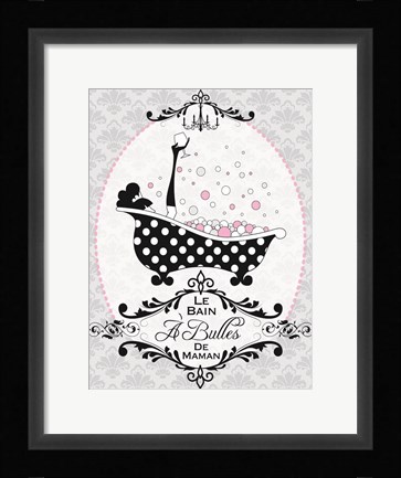 Framed Mommy's Bubble Bath 03 Print